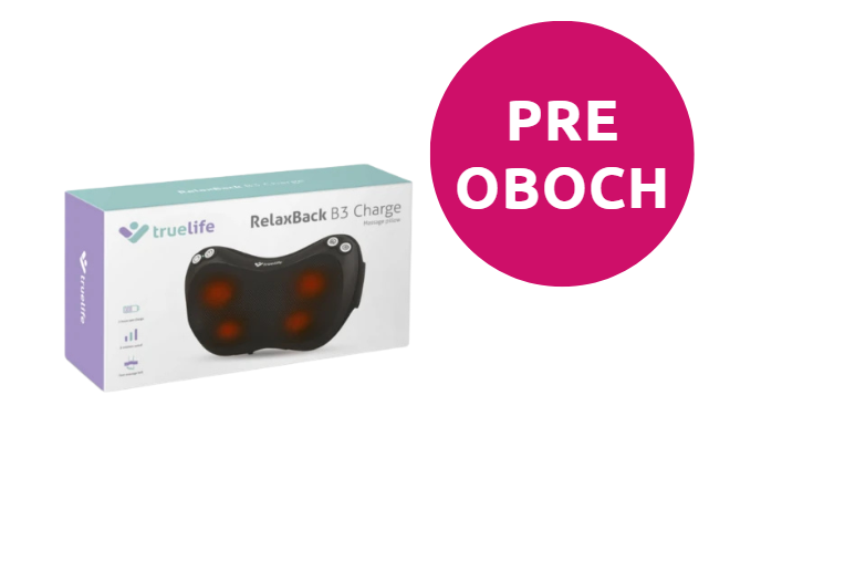 TRUELIFE Relaxback B3 charge masážny vankúš 1 ks