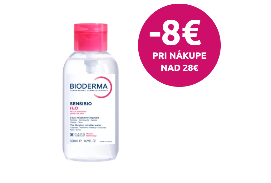 BIODERMA Sensibio H2O micelárna voda na citlivú pleť s pumpou 500 ml