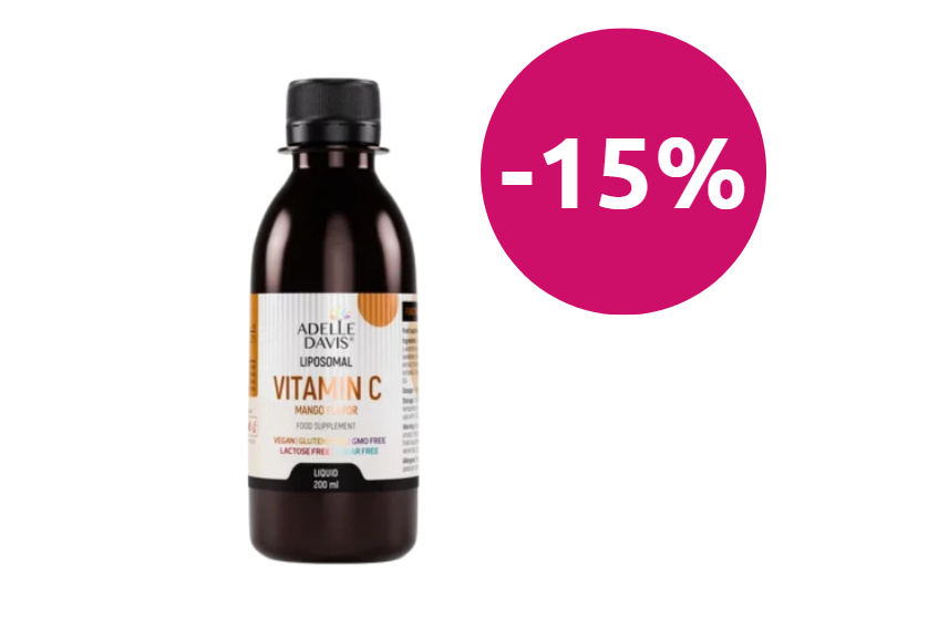 Adelle Davis Liposomal vitamín C tekutý príchuť mango 200 ml