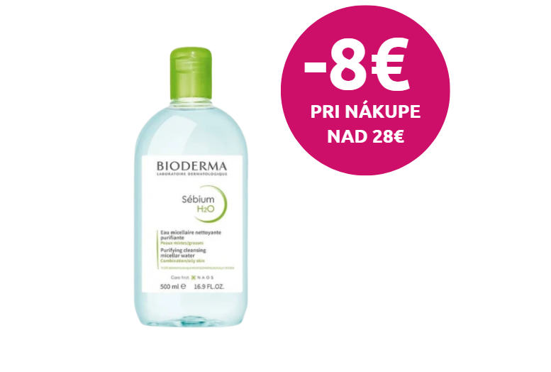 BIODERMA Sébium H2O micelárna pleťová voda na mastnú a zmiešanú pleť 500 ml