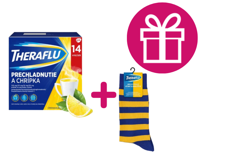 THERAFLU Prechladnutie a chrípka horúci nápoj 14 ks