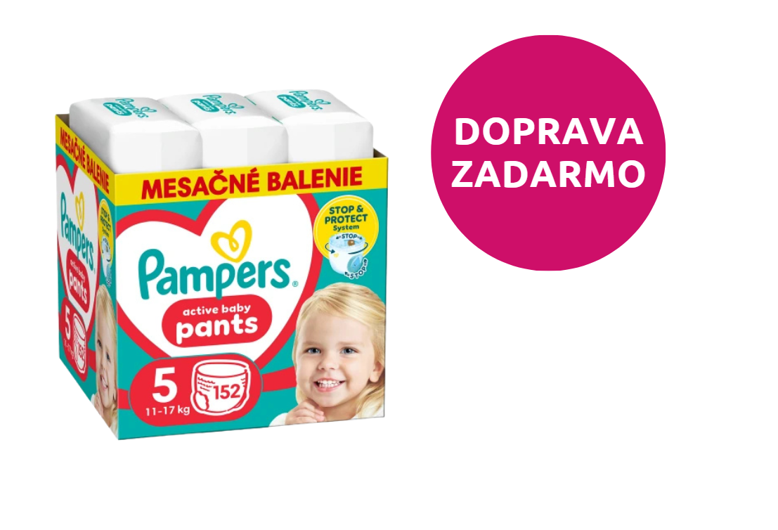 PAMPERS Active baby pants 5 152 ks